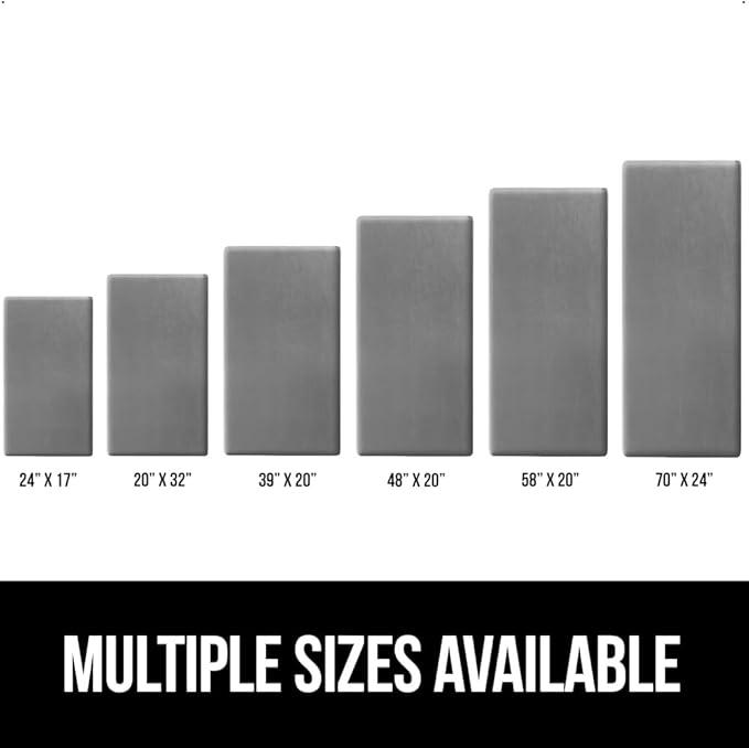 GORILLA GRIP Comfortable Cushioned Kitchen Mats for Floor, 58x20, Waterproof and Stain Resistant Soft Top, 3/4 Inch Thick Ergonomic Standing Desk Anti Fatigue Mat, Foam Supports Ankles and Feet, Grey