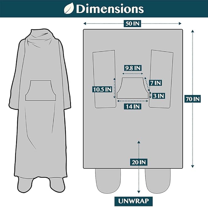 PAVILIA Fleece Blanket with Sleeves, Foot Pockets for Women Men Adults, Plush Wearable Blanket Throw Wrap, Warm Snuggle Blanket Robe, Cozy Gift Ideas Wife Mom, Burgundy Red