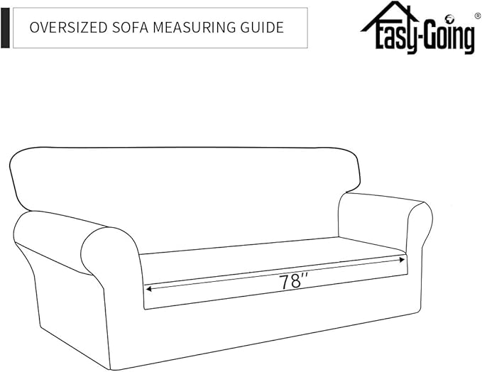 Easy-Going Sofa Slipcover Oversized Sofa Cover Waterproof Couch Cover Furniture Protector Cover Pets Covers Washable Non-Slip Fabric Pets Kids Children Dog Cat (Oversized Sofa, Sand)