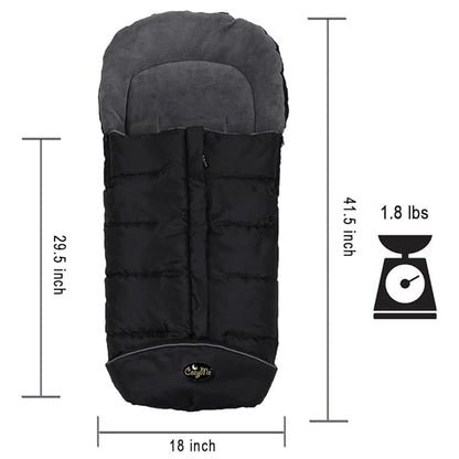 CozyMe Stroller Footmuff, Insulated Stroller Blanket Evelution, Water Repellent Winter Bunting Bag for Strollers, Central Open, Height Adjustable, M6-4T