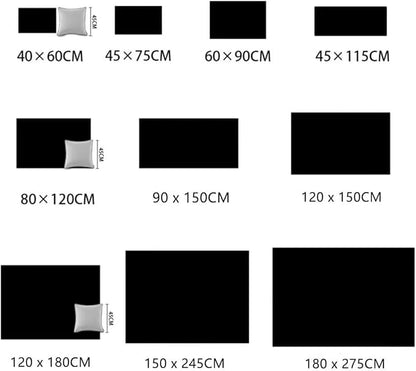 Black Modern Starry Universe Area Rug for Bedroom Living Room 4x5 ft Soft Kitchen Floor Mats Non-Slip Mats Washable Carpets