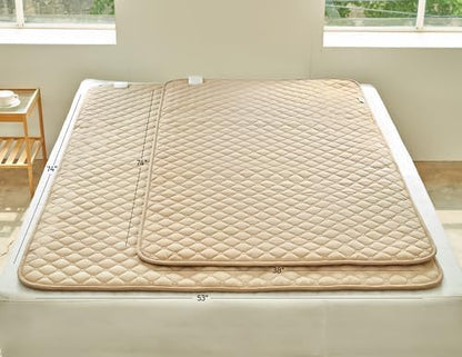 99% EMF Blocking Heated Mattress Pad Full/Double Size. 8 Heat Settings with Auto Shut Off. by Shield Life TheraMat Lite.