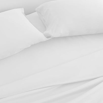 Magik & Kover Queen Sheet Set for Air Mattress - 4 Piece Queen Sheet Set Deep Pocket Up to 24 Inches - Soft & Breathable Air Mattress Sheets Queen Size with Extra Deep Pocket - White