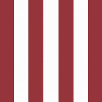 Arden Outdoor Dining Chair Cushion, 20 in x 20 in, Weather-Proof, Rain-Proof, Fade Resistant Patio Cushion for Patio, Dining, or Rocking Chairs 20 x 20, Ruby Red Cabana Stripe
