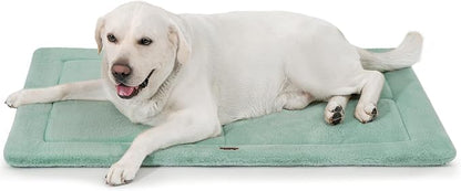 MADE 4 PETS Dog Crate Pad Bed for Extra Large Dogs, Washable & Reversible, Anti-Slip Kennel Mat for Cozy Sleeping, Soft Fluffy Dog Bed for Indoor & Outdoor Use, 48"x30", Green