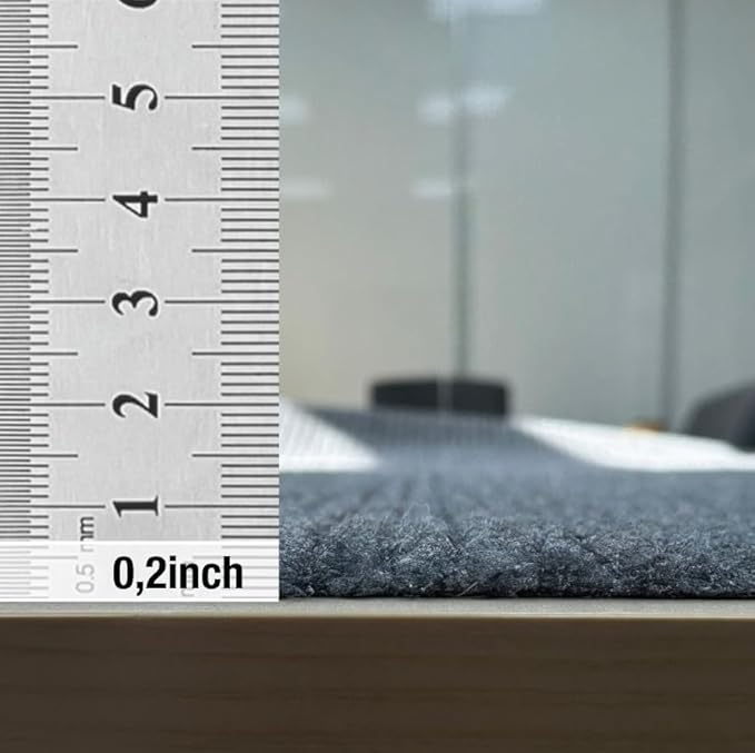 sigun Modern Non-Slip Hallway Runner Rug – Washable, Stain-Resistant & Custom Size – Durable Indoor/Outdoor Carpet for Entryway, Kitchen, Porch, Balcony, Patio & Garage – High-Tra | Dark Gray - 4 x 10