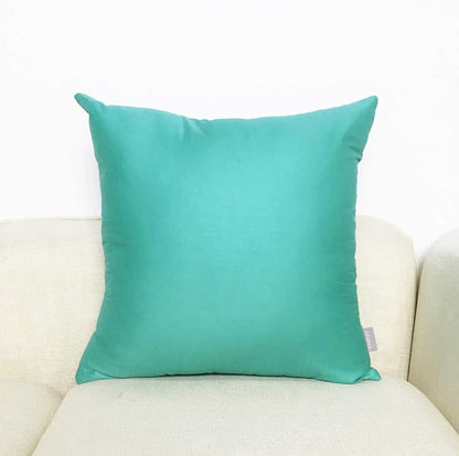 4-Pack 100% Cotton Comfortable Solid Decorative Throw Pillow Case,Thmyo Square Cushion Cover Pillowcase Sublimation Blank Pillow Covers DIY Throw Pillowcase for Sofa Bedroom(16x16 inch/ 40x40cm,Green)