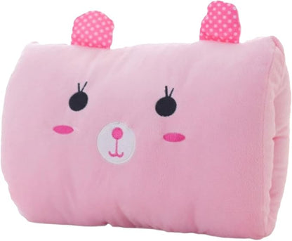 Kids Cartoon Hand Pillow Hand Warmer,Multifunction Home Animal Doll Plush Muffs Cartoon,Soft Cotton,for Napping,Travel Essentials (model1)
