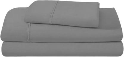 Camping Cot Sheets 30" x 80" - 3 Piece Cot Sheet Set for Bunk Bed - fits upto 9" Deep Mattress, Perfect for Narrow Twin, Camping Cot, RV Bunk, Guest Beds, Trifold Mattress - Dark Grey