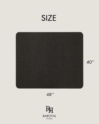 Office Chair Mat for Hardwood Floor Under Desk Computer Rolling Chair Mat for Wood/Tile Floor Non-Slip Heavy Duty Desk Rug PVC Plastic Hard Floor Protector 40"x 48" (Espresso)