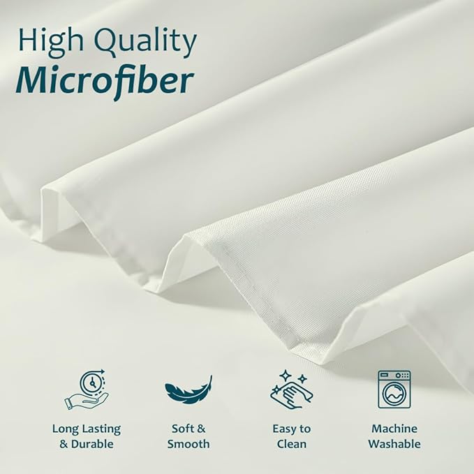 Shreem Linen Ruffled Bed Skirt with Split Corners, Gathered Style, 100% Microfiber, 28-Inch Drop, Dust Ruffle Bedskirt with Platform, Twin-XL, Ivory