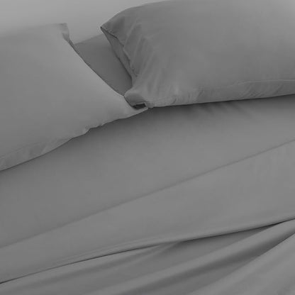 Magik & Kover Full Sheet Set for Air Mattress - 4 Piece Deep Pocket Full Size Sheets Set Up to 24 Inches - Soft & Breathable Air Mattress Sheets Full Size with Extra Deep Pocket - Grey