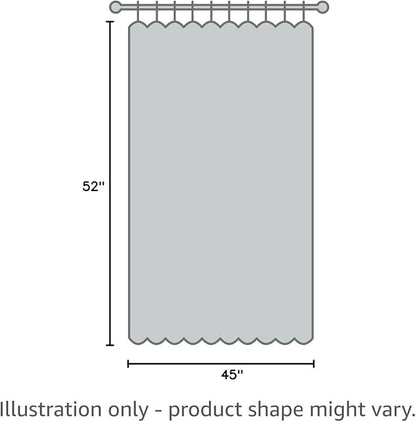 MIULEE Linen Texture Full Blackout Curtain for Living Room Darkening,Thermal Insulated Grommet Curtain for Bedroom,Room Darkening Curtains for Kitchen,52x45 Inch Length 2 Panels Grayish White
