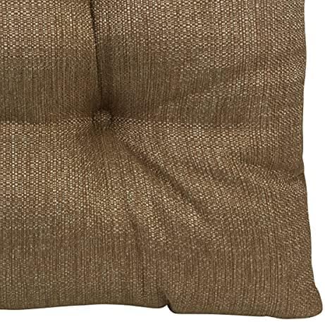 Klear Vu Gripper Overstuffed Universal Non-Slip Dining Chair Cushions for Kitchen Decor or Office Use, U-Shaped Skid-Proof Seat Pad, 17x17 Inches, 2 Count (Pack of 1), Solid Gold