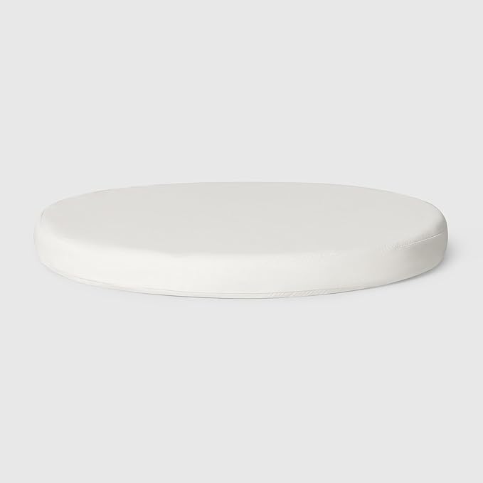 WestinTrends Solace Outdoor Patio Kitchen Dining Chair Round Seat Cushions Set of 4, 16 x 16, White