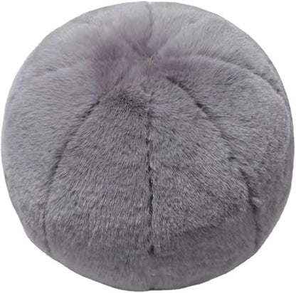 MOJUN Round Plush Ball Throw Pillow, 11" Grey Ball Pillow Decorative Throw Pillow Floor Pillow Cushion, Sphere Pillow for Chair Couch Sofa Bedroom Gift