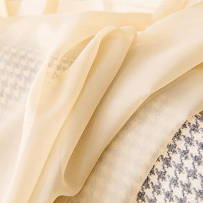 MIULEE Short Sheer Curtains 30 Inch Length for Kitchen Bathroom Cafe Half Window Treatment, Rod Pocket Tier Curtains 2 Panels, 29x30 Inches Long, Cream Beige
