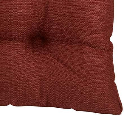 Klear Vu Gripper Overstuffed Universal Non-Slip Dining Chair Cushions for Kitchen Decor or Office Use, U-Shaped Skid-Proof Seat Pad, 17x17 Inches, 2 Count (Pack of 1), Solid Flame