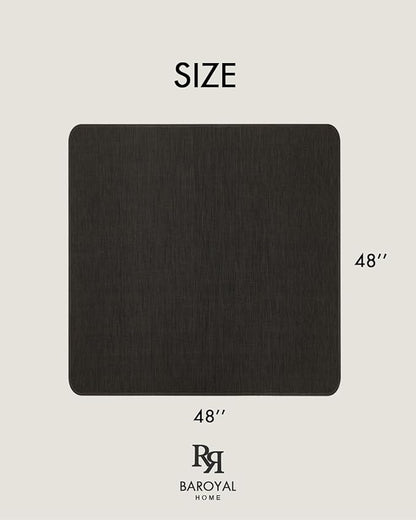 Office Chair Mat for Hardwood Floor Under Desk Computer Rolling Chair Mat for Wood/Tile Floor Non-Slip Heavy Duty Desk Rug PVC Plastic Hard Floor Protector 48"x 48" (Espresso)