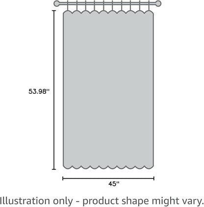 MIULEE 2 Panels Solid Color Sheer Window Curtains Elegant Window Voile Fall Panels/Drapes/Treatment for Bedroom Living Room (54X45 Inches Gold)
