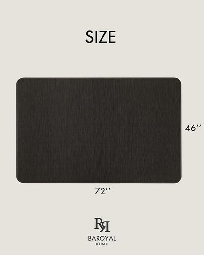 Office Chair Mat for Hardwood Floor Under Desk Computer Rolling Chair Mat for Wood/Tile Floor Non-Slip Heavy Duty Desk Rug PVC Plastic Hard Floor Protector 46"x 72" (Espresso)
