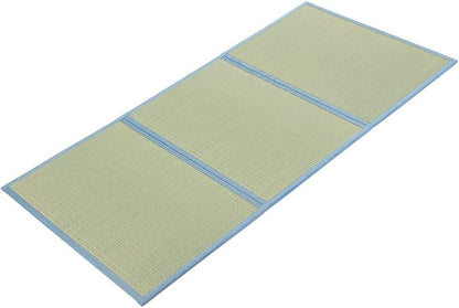 MustMat Tatami Mat Japanese Futon Mattress Portable Tatami Mattress Foldable Bed Frame Rush Grass (Twin XL)