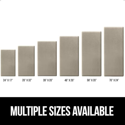 GORILLA GRIP Comfortable Cushioned Kitchen Mats for Floor, 48x20, Waterproof and Stain Resistant Soft Top, 3/4 Inch Thick Ergonomic Standing Desk Anti Fatigue Mat, Foam Supports Ankles and Feet, Taupe