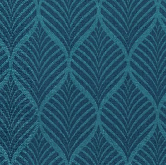 RSH DECOR: Tufted U-Shape Wicker Seat Cushions Set of 2 | 19” x 19” | All-Weather Spun Fabric | Water-Resistant | Outdoor Chair Cushions for Patio Furniture | Fenbrook Blue