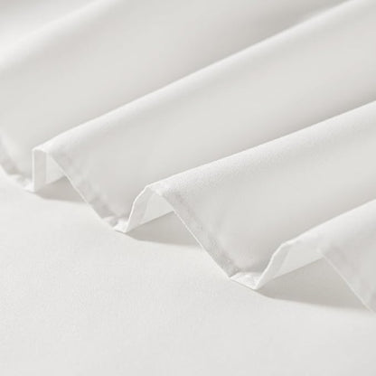 Ivory Bed Skirt Full Size Ruffled Bed Skirt with Split Corners, Full Bed Skirt 12 Inch Drop, Full Size Bed Skirt Ivory for Ruffled Bed Skirt with Split Corners, Bed Skirt Full Size
