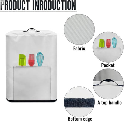 Air Fryer Cover Dust-Proof Kitchen Appliance Cover with Top Handle and Pockets Keep Kitchen Appliance Clean Washable Halloween Decoration, Funny Pumpkin