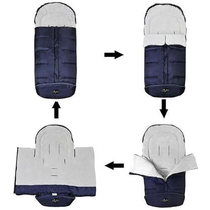 CozyMe Stroller Footmuff, Insulated Stroller Blanket Evelution for Winter Baby, Universal Waterproof Winter Bunting Bag, Cozy Universal Travel Gear Stroller Sleeping Bag Fit for 6M-4T