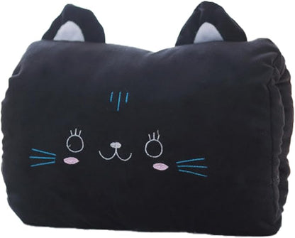Kids Cartoon Hand Pillow Hand Warmer,Multifunction Home Animal Doll Plush Muffs Cartoon,Soft Cotton,for Napping,Travel Essentials (model4)