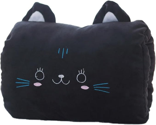 Kids Cartoon Hand Pillow Hand Warmer,Multifunction Home Animal Doll Plush Muffs Cartoon,Soft Cotton,for Napping,Travel Essentials (model4)