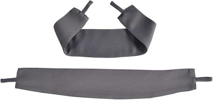 MIUCO 1 Pair Thermal Insulated Grommet 52-Inch-by-63-Inch Blackout Window Curtain Panels with 2 Tie Backs, Dark Grey