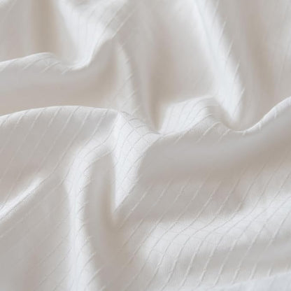 King Bed Skirt, Grid Plaid Soft Quadruple Pleated Ruffle Bed Skirt, Tailored Dust Ruffle 18 Inch Drop Easy Fit, Machine Washable (White)