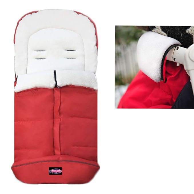 Anti-Kick Winter Warm Stroller Blanket,Cozy Baby Sleeping Bag Cocoon Adaptable for Most Style Strollers Water Repellent,Anti-Slip,Extendable,Multifunction Use Footmuff for Stroller Blanket