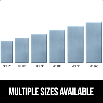 GORILLA GRIP Comfortable Cushioned Kitchen Mats for Floor, Waterproof and Stain Resistant Soft Top, 3/4 Inch Thick Ergonomic Standing Desk Anti Fatigue Mat, Foam Supports Feet, 17x24, Sky Blue