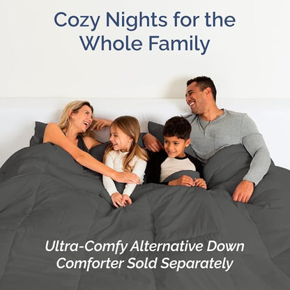 Full XL Bed Sheet Set - 4 Piece Extra Long Extended Full XL Sheets - Soft, Breathable & Cooling - Fits 8” to 16" Mattress w/ Deep Pockets - 54" x 80" - Easy-Fit, Wrinkle & Fade Resistant - Charcoal