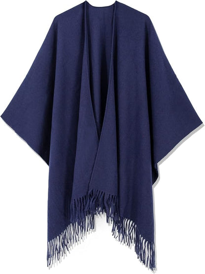 Breezy Lane Women's Shawl Wraps Warm Poncho Ruana Wrap Cardigan