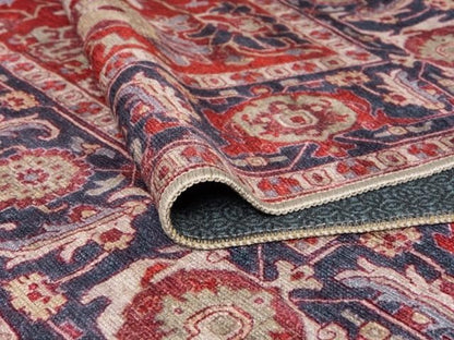 Keen Home Design 6x9 Rug - Machine Washable Area Rug with Non-Slip Backing, Ideal for Living Room, Dining Room, Bedroom - Vintage, Easy Clean, Durable, Low Pile Rug - (6' x 9')