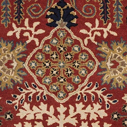 SAFAVIEH Antiquity Collection 2' x 3' Red / Multi AT64A Handmade Traditional Oriental Premium Wool Accent Rug