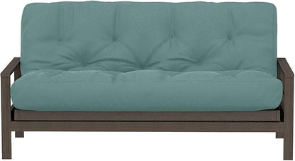 Royal Sleep Products by The Futon Factory 6 inch Foam Futon Mattress - Solid Teal Cover - Twin Size - CertiPUR Certified Foams - Made in USA - Replacement Mattress - (Frame not Included)