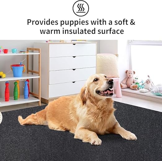 Kennel Pad Dog Crate Mat Liner, Absorbs Urine, Waterproof, Non-Slip, Washable Puppy Pee Pad for Kennel Training - Under Pet Cage to Protect Floors, Thin Cut to Fit Design (48" x 29" - 1 Pack )