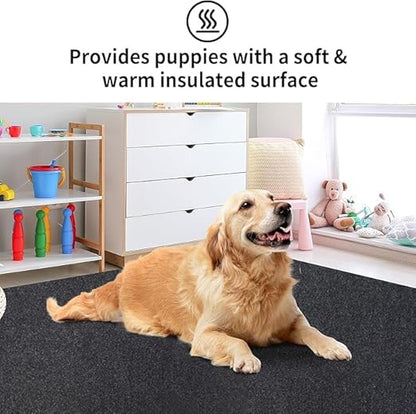 Kennel Pad Dog Crate Mat Liner, Absorbs Urine, Waterproof, Non-Slip, Washable Puppy Pee Pad for Kennel Training - Under Pet Cage to Protect Floors, Thin Cut to Fit Design (48" x 29" - 1 Pack )