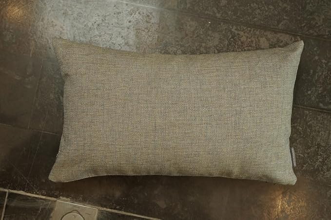 Haven & Glow Decorative Throw Pillow Cover – Square Cushion Case with Zipper | Modern Sofa, Couch & Bed Accent Pillow Covers for Living Room, Bedroom & Home Decor | 20 x 18 inches – Silver Blue – 2 Pc