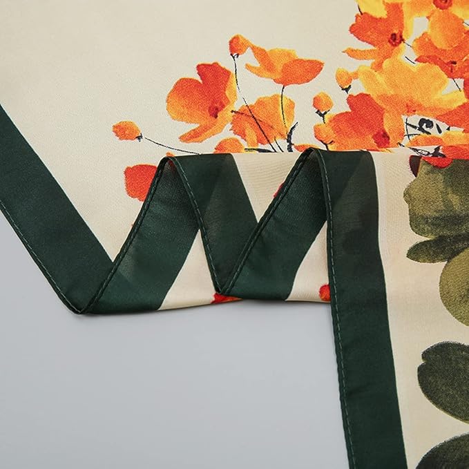 Fashion Scarves Scarf 100% Silk Feeling Scarf Silk Like Scarves Long Lightweight Sunscreen Shawls for Women