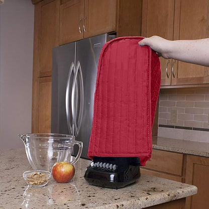 Kitchen Blender Dust Cover, Anti Fingerprint Polyester Stand Mixer or Coffee Maker Appliance Cover, Dust Proof Stain Resistant Blender Cover For kitchen Appliance(Wine Red)