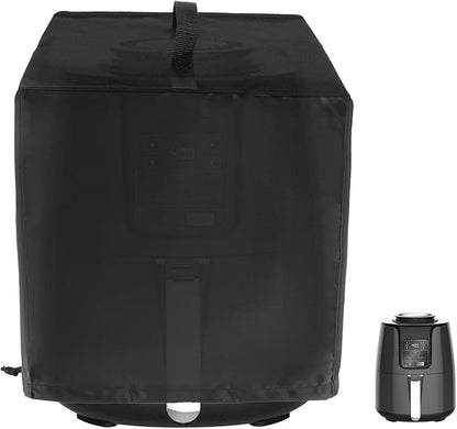 Black Air Fryer Cover for Kitchen Counter,Heavy Duty Heat-Resistant Dust Cover for Ninja AF101 Air Fryer 4 Quart/Instant Vortex Plus 6QT XL Air Fryer Ninja