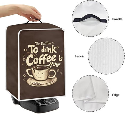 Fun Coffee Maker Cover Protector for Small Appliance, Washable Dustproof Mixer Protector, To Drink Coffee