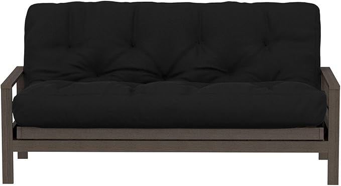 Royal Sleep Products by The Futon Factory 6 inch Foam Futon Mattress - Solid Black Cover - Twin Size - CertiPUR Certified Foams - Made in USA - Replacement Mattress - (Frame not Included)